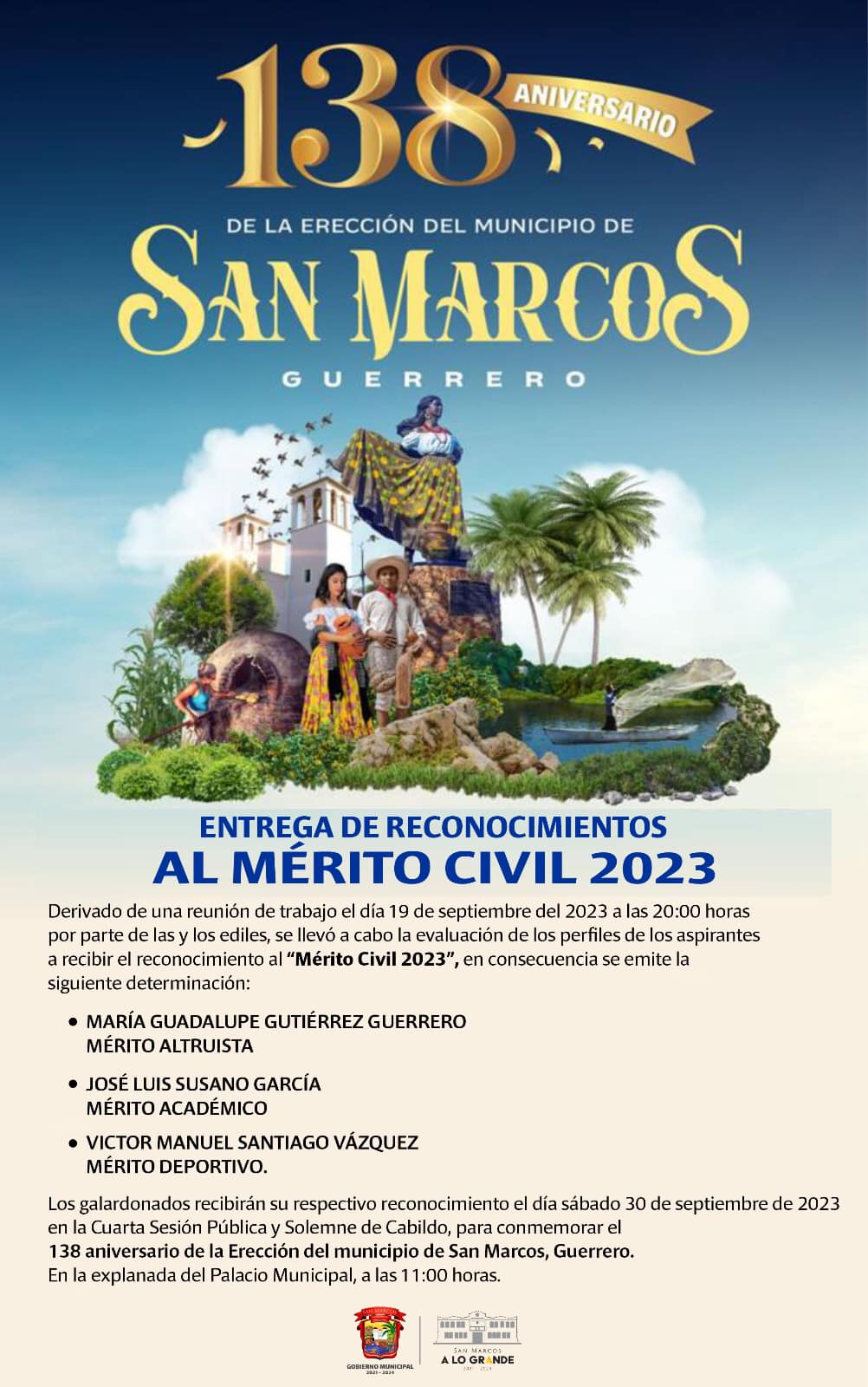 Entrega de reconocimientos al merito civil 2023