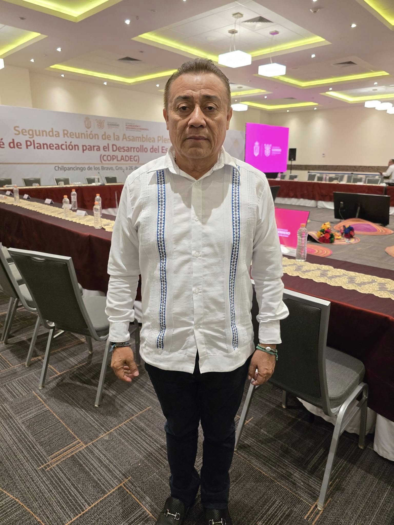 El presidente municipal de San Marcos Lic. Misael Lorenzo Castillo asistió a la sesión Plenaria de COPLADEG